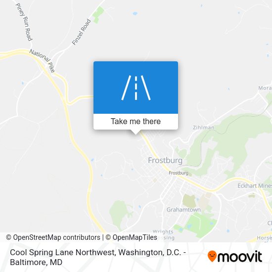 Cool Spring Lane Northwest map