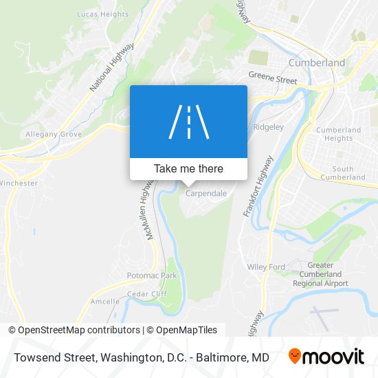 Towsend Street map