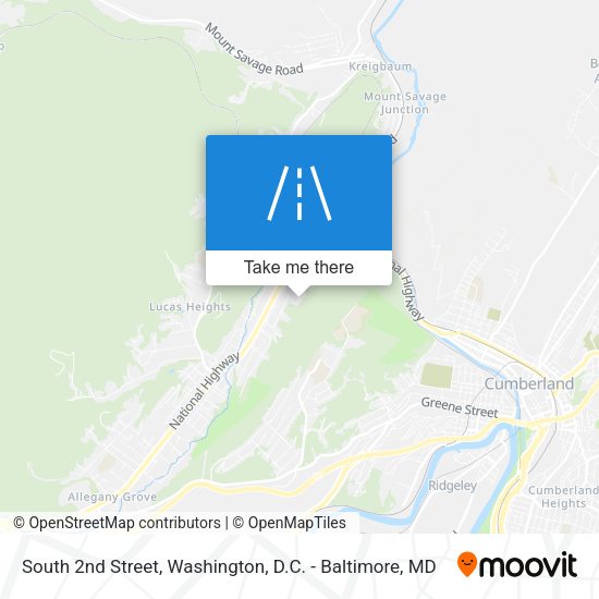 Mapa de South 2nd Street