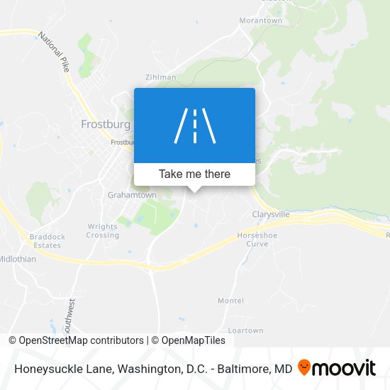 Honeysuckle Lane map