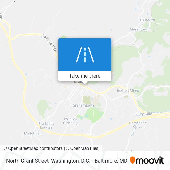 North Grant Street map