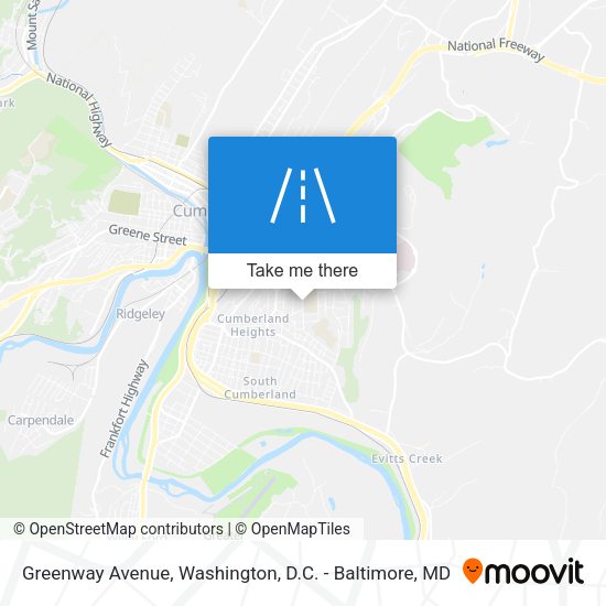 Greenway Avenue map