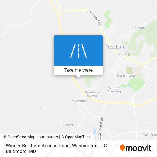 Winner Brothers Access Road map