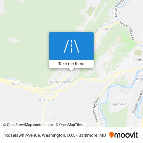 Mapa de Roselawn Avenue