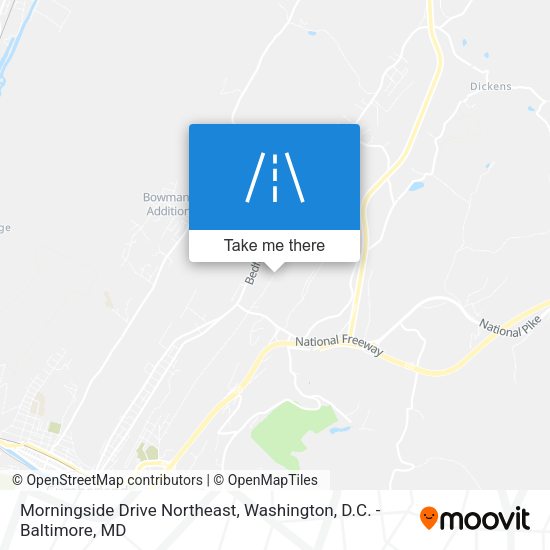 Mapa de Morningside Drive Northeast