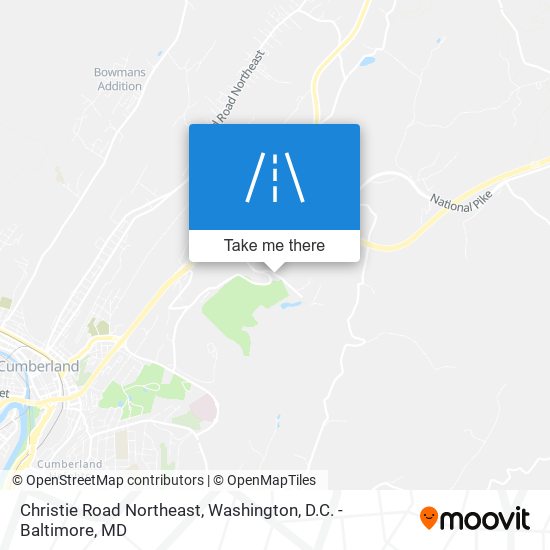 Christie Road Northeast map