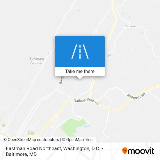 Eastman Road Northeast map