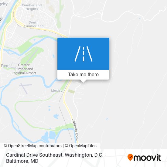 Cardinal Drive Southeast map