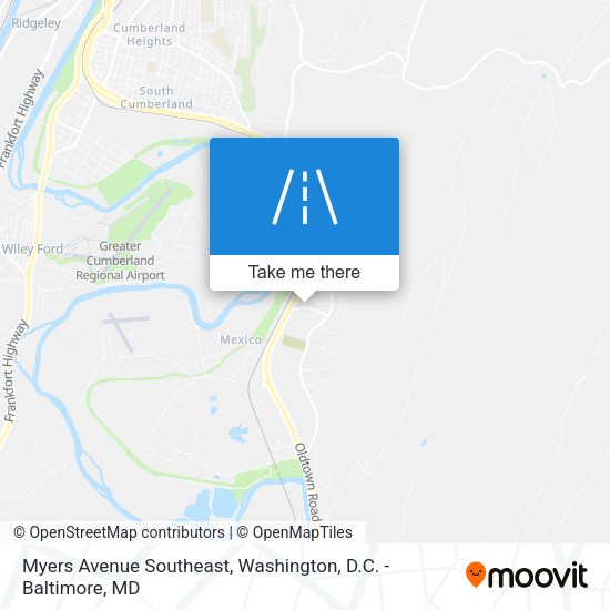 Myers Avenue Southeast map