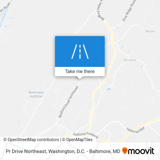 Pr Drive Northeast map