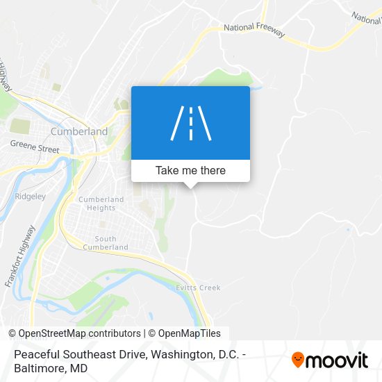 Mapa de Peaceful Southeast Drive