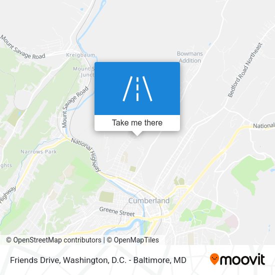 Friends Drive map