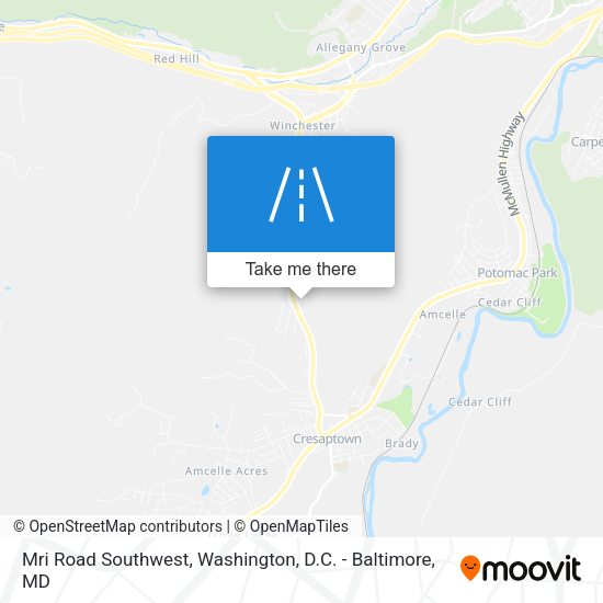 Mapa de Mri Road Southwest