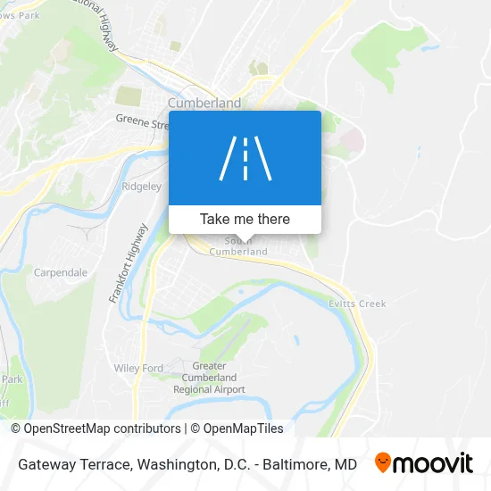 Gateway Terrace map