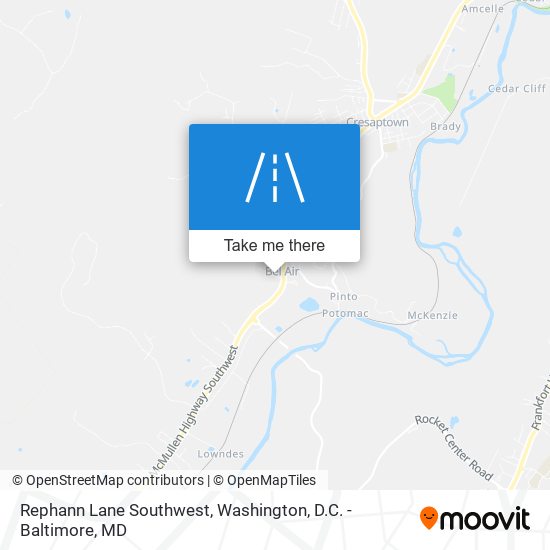 Rephann Lane Southwest map