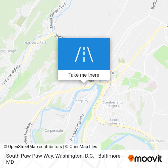Mapa de South Paw Paw Way