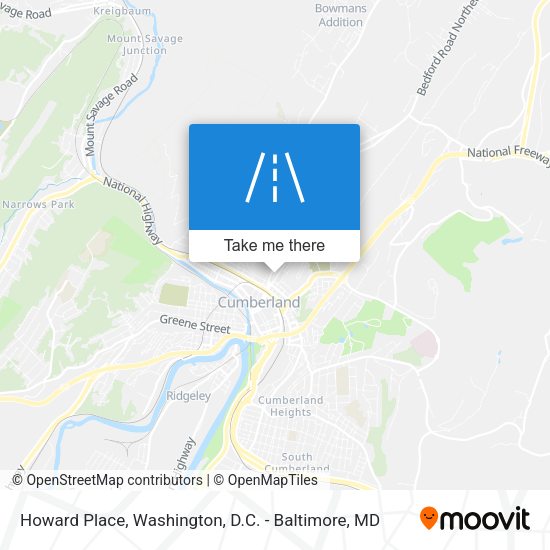 Mapa de Howard Place