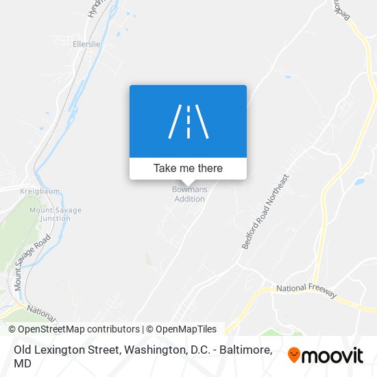 Old Lexington Street map