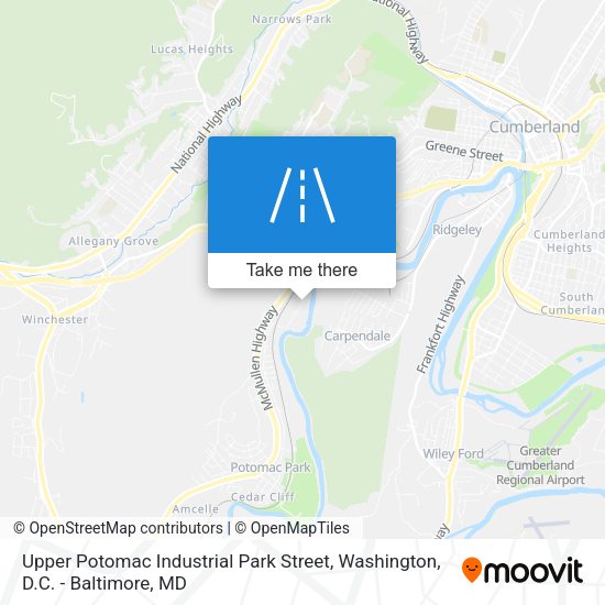 Upper Potomac Industrial Park Street map