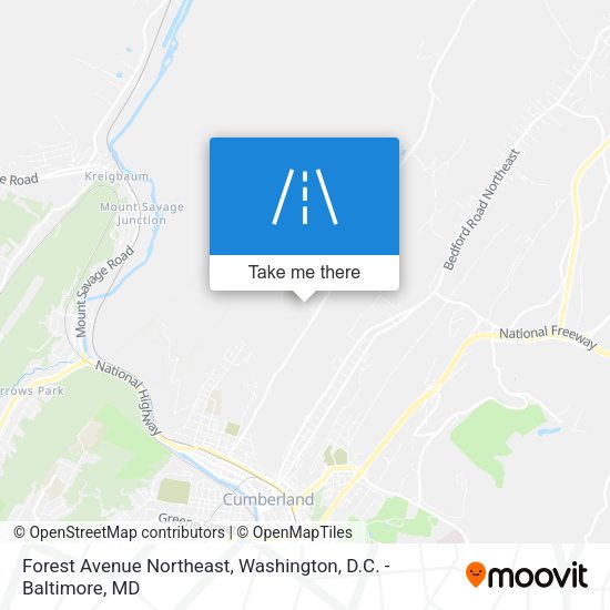 Mapa de Forest Avenue Northeast