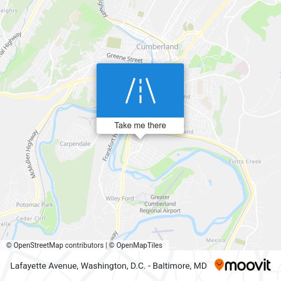 Lafayette Avenue map