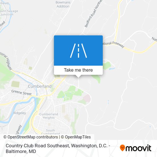 Mapa de Country Club Road Southeast