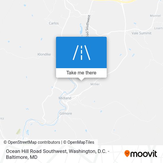 Ocean Hill Road Southwest map