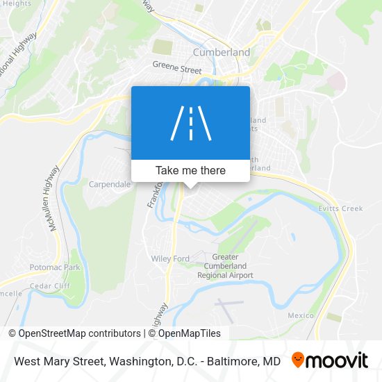 West Mary Street map