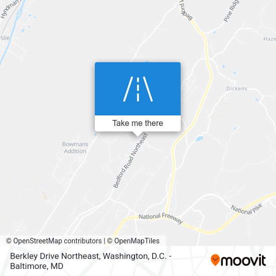 Mapa de Berkley Drive Northeast