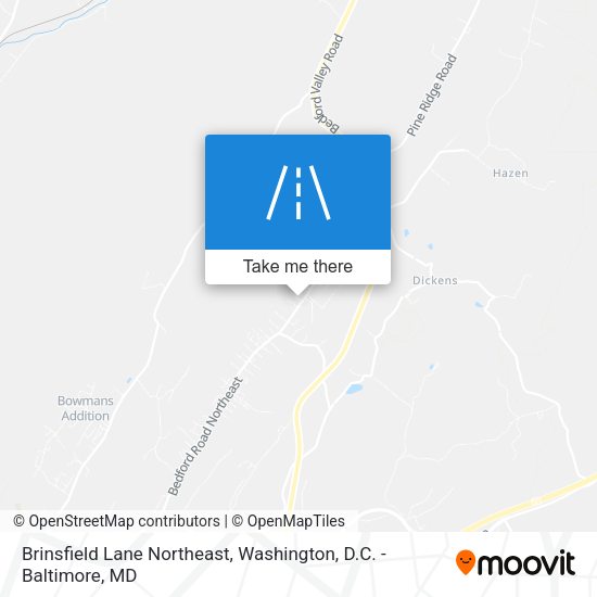Brinsfield Lane Northeast map