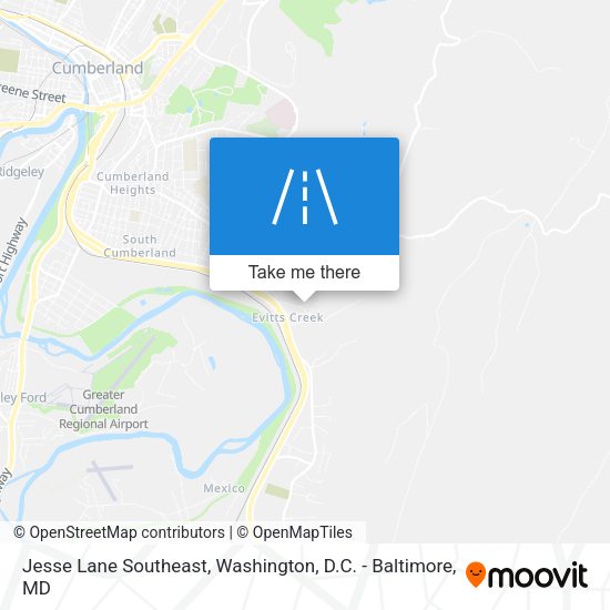Jesse Lane Southeast map