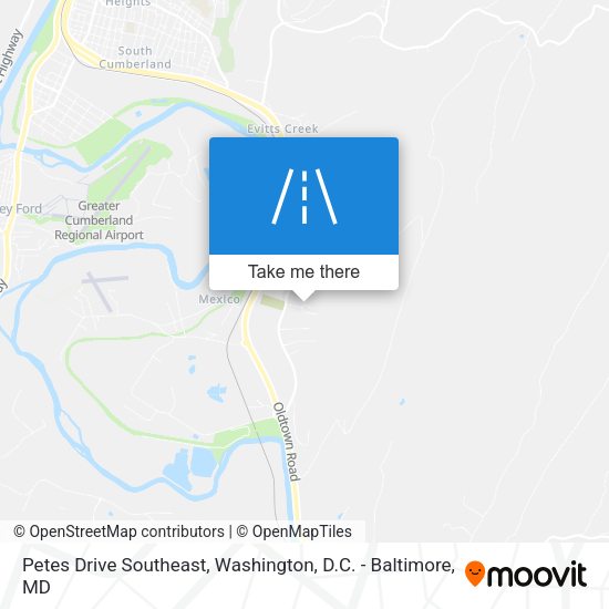 Petes Drive Southeast map