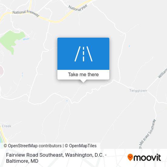 Fairview Road Southeast map