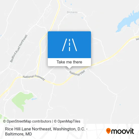Rice Hill Lane Northeast map