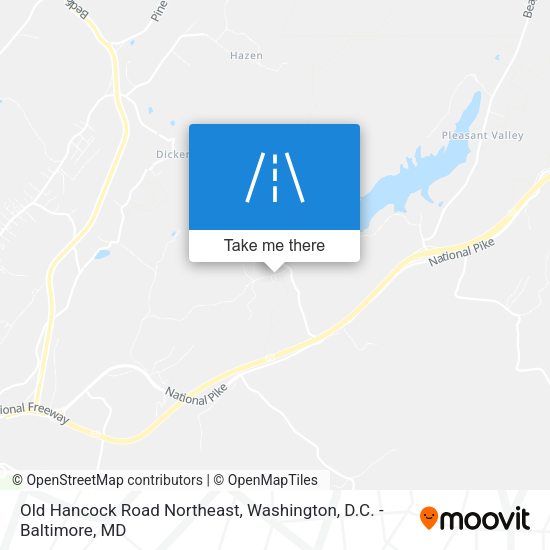 Mapa de Old Hancock Road Northeast
