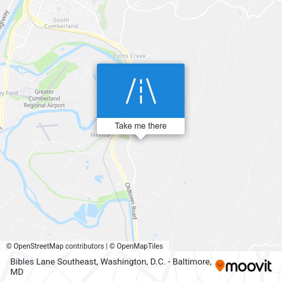 Mapa de Bibles Lane Southeast