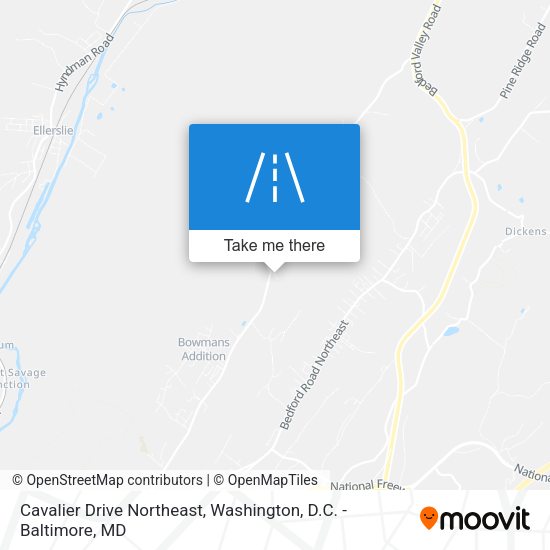 Cavalier Drive Northeast map