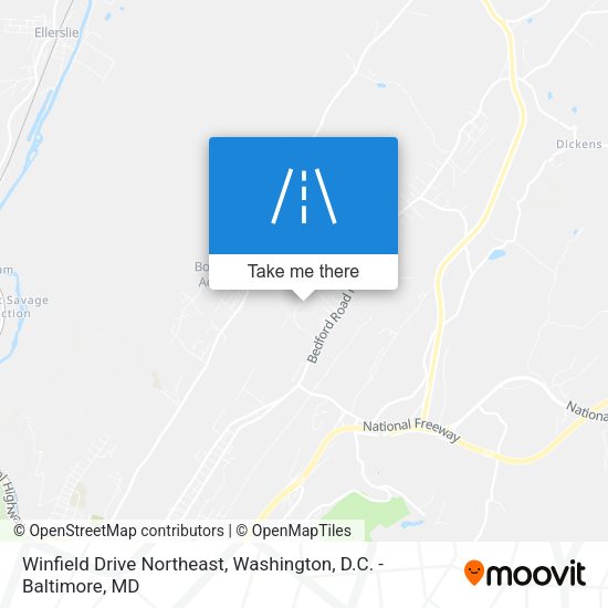 Winfield Drive Northeast map