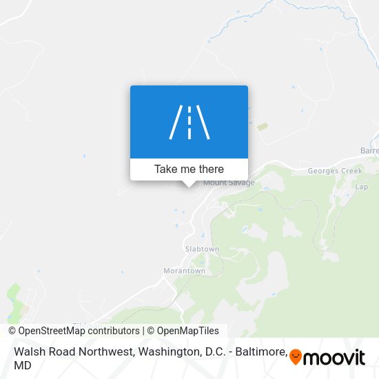 Walsh Road Northwest map
