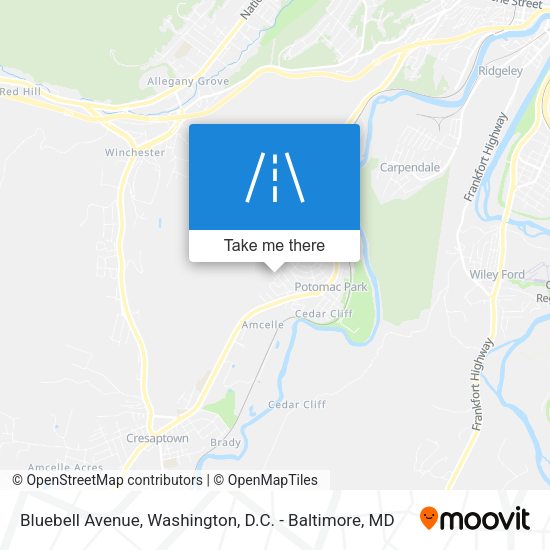 Mapa de Bluebell Avenue