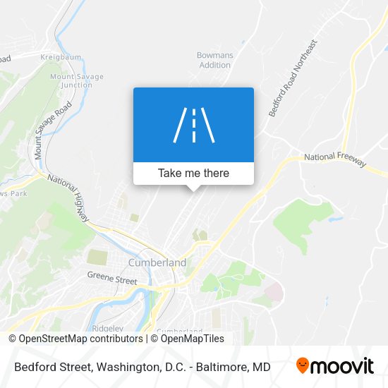Mapa de Bedford Street