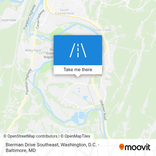 Bierman Drive Southeast map