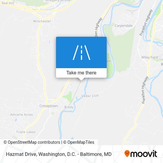 Mapa de Hazmat Drive