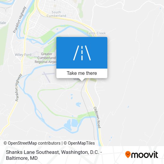 Shanks Lane Southeast map