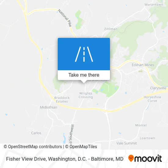 Fisher View Drive map