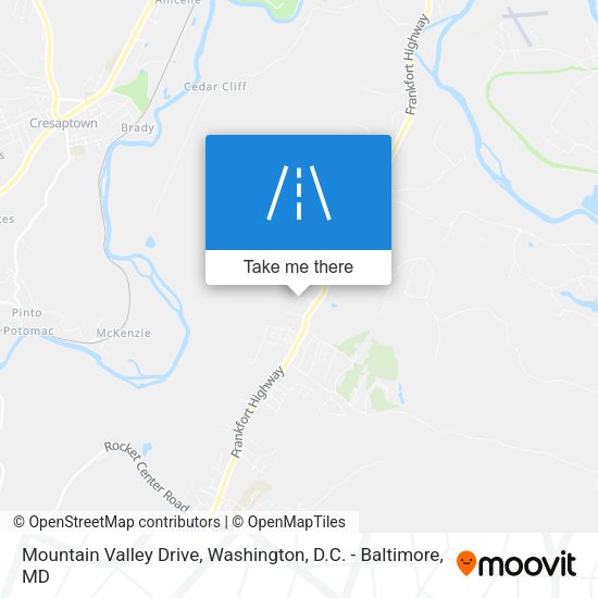 Mountain Valley Drive map