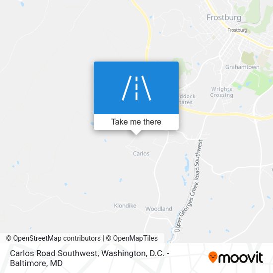 Carlos Road Southwest map