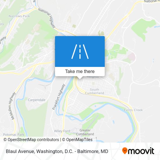 Blaul Avenue map