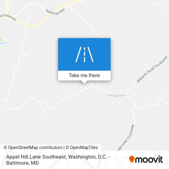 Mapa de Appel Hill Lane Southeast