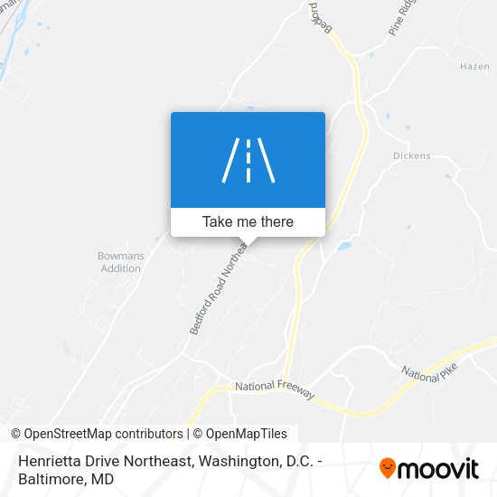 Henrietta Drive Northeast map
